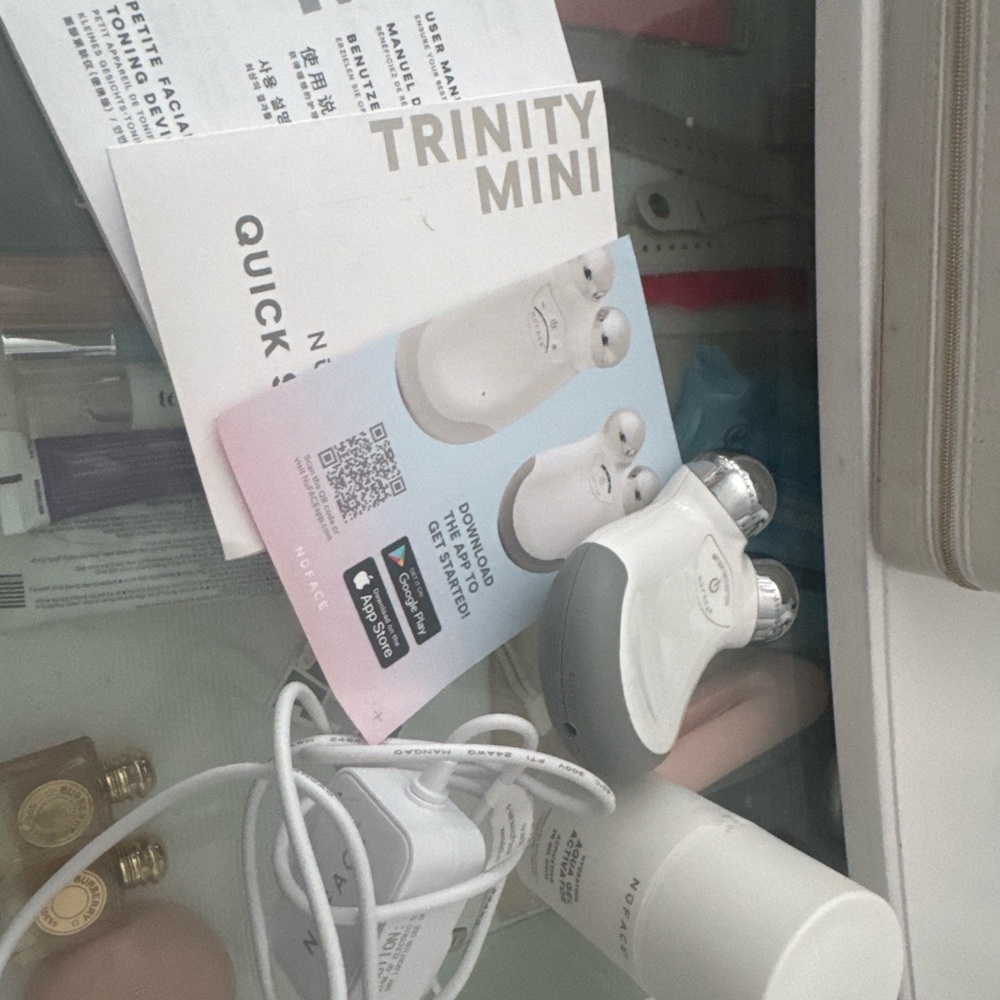 NuFace Trinity Mini Skincare Tool - White and Silver